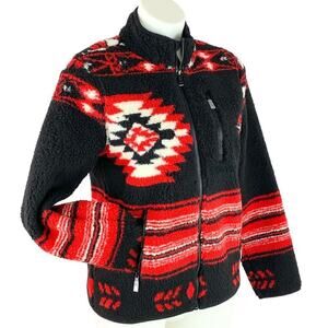 Polo Ralph Lauren Sherpa Fleece Western Aztec Mockneck Jacket NWT Small